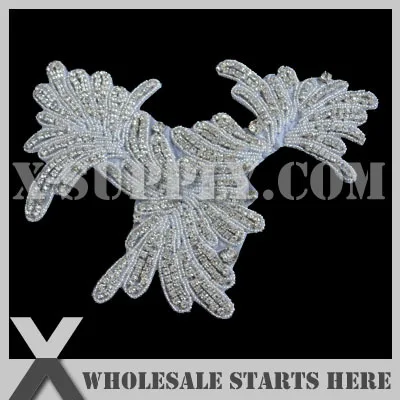 

DHL Free Shipping Iron On Crystal Rhinestone Appliques for Wedding Bridal Dress and Belly Dancing
