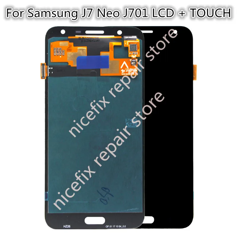 ЖК дисплей amoled с сенсорным экраном и дигитайзером в сборе для samsung galaxy j7 Neo J7 NXT J701F