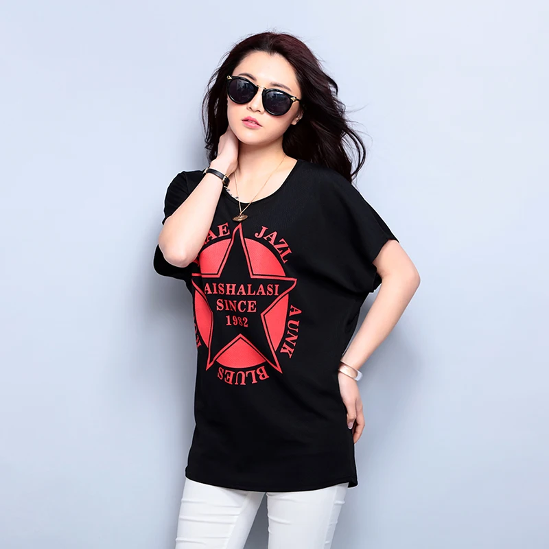 2017 Форме Крыла Летучей Мыши С Коротким Рукавом Футболки Женский О Образным