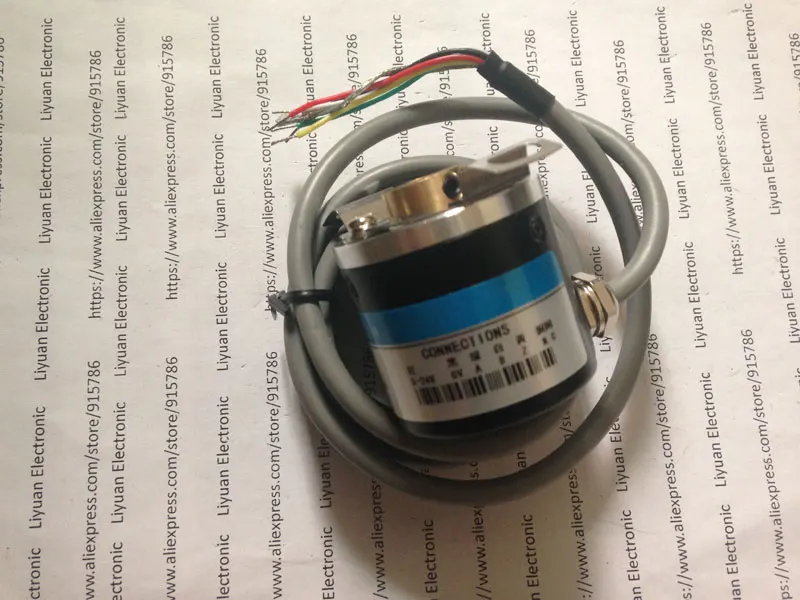 Free Shipping! 1pc Photoelectric rotary encoder hollow shaft ZKP3808 1000 pulse ABZ three phases 5-24V |