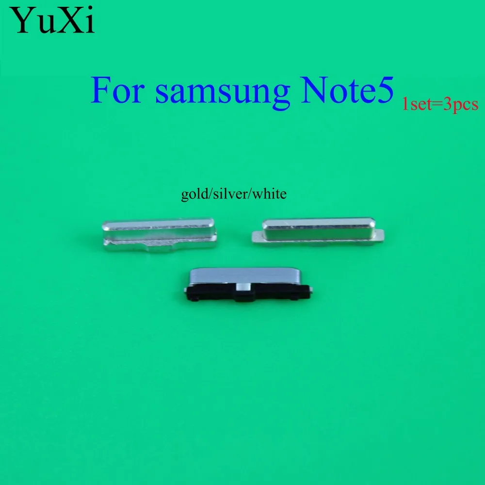 YuXi OEM боковые кнопки питания и громкости для Samsung Galaxy Note 5 Кнопка