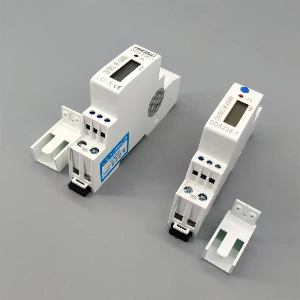 5(45) A 45A 220V 230V 50HZ 60HZ ЖК-дисплей однофазный din-рейку кВтч Ватт час din-рейка Синий Подсветка счетчик энергии