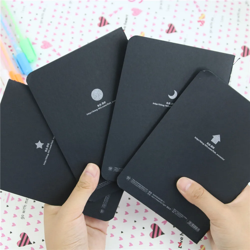 

1 Notebook Diary Black Paper Notepad 16K 32K 56K Sketch Graffiti Notebook for Drawing Painting Office School Stationery Gifts