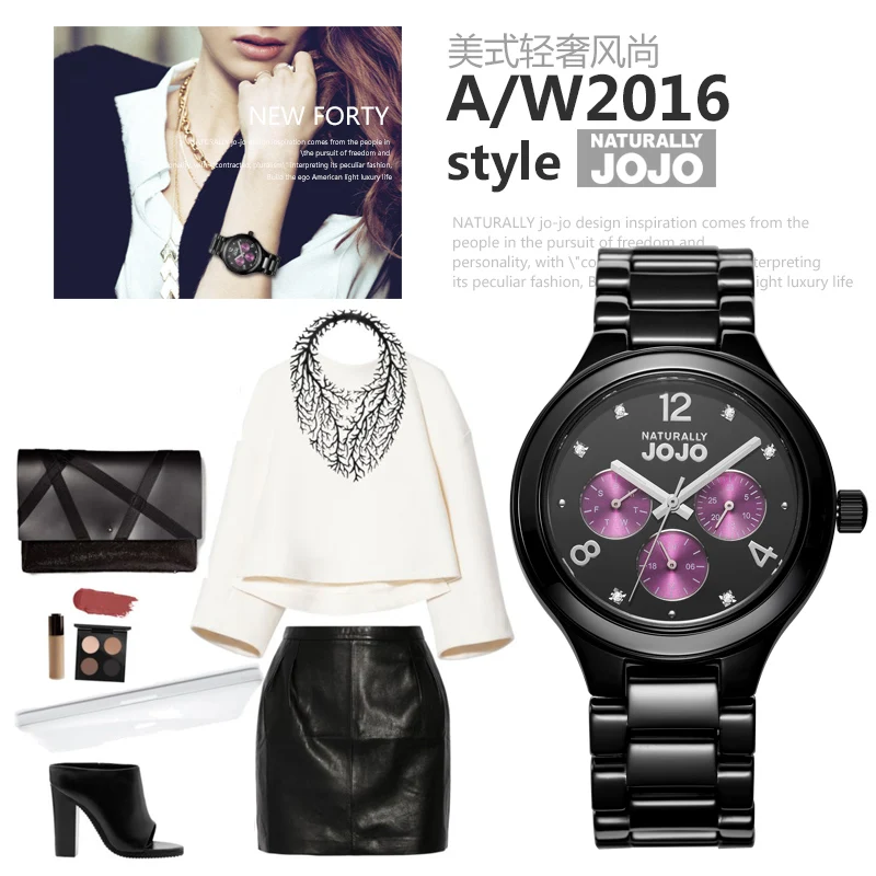 Naturally jojo женские часы простой и отдыха керамические моды | Наручные