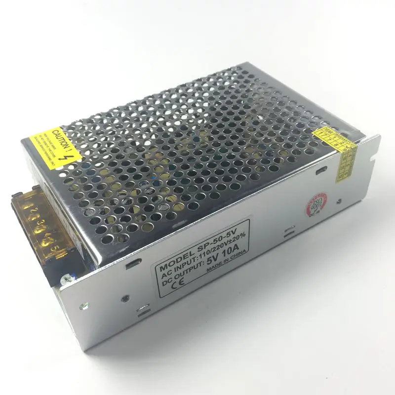 5V 10A 50W Power Supply Transformer Switching For Led Strip Light WS2811 WS2801 LED Pixel Module AC 110/220V TO DC Adapter | Лампы и