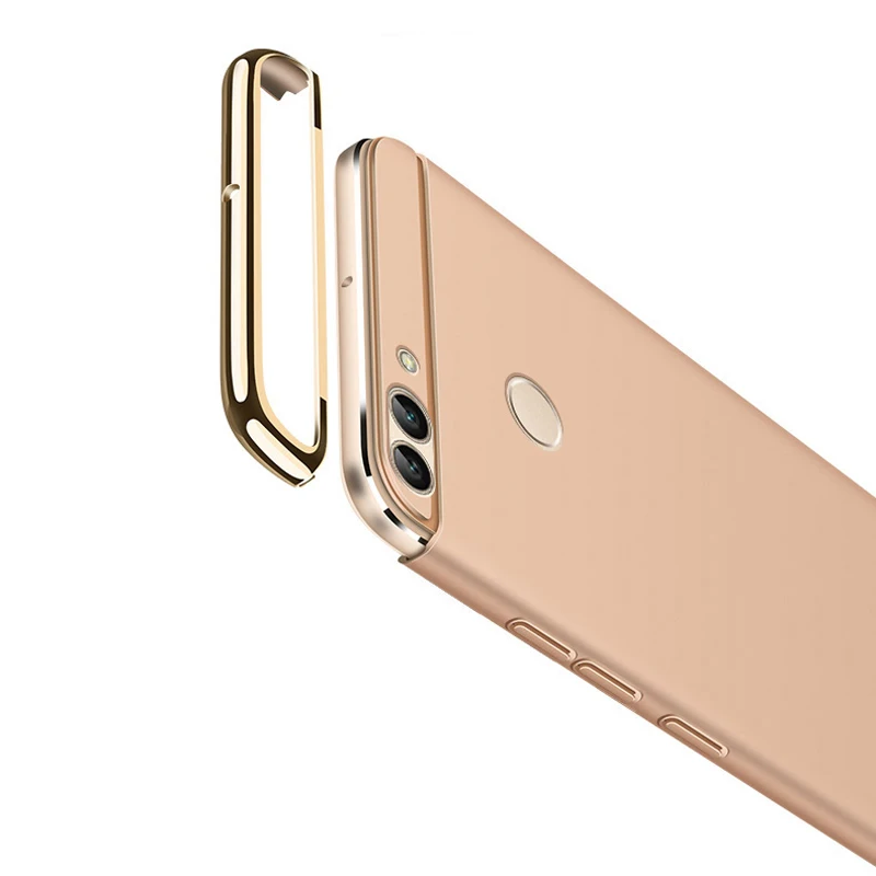 Huawei P Smart Case для huawei Enjoy 7 S чехол Роскошный 3 в 1 защитная задняя крышка для huawei PSmart телефонные чехлы Coque