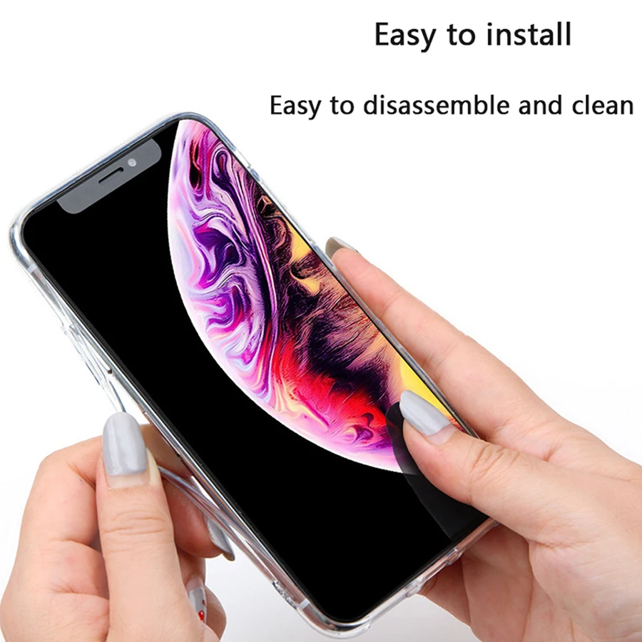 Slim Transparent Case TPU Phone For iPhone 7 8 Plus Silicone protective shell Cases 6 xr 11 |