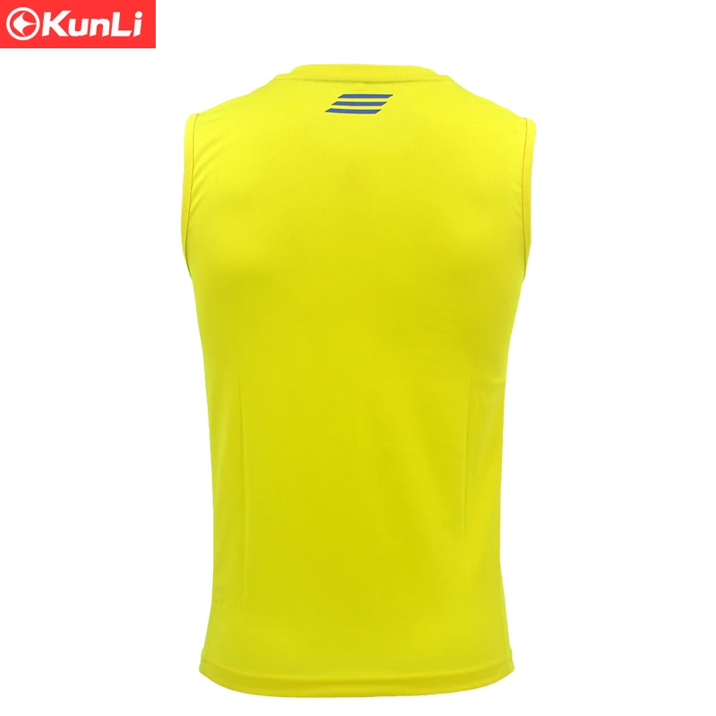 Новинка 2017 Мужская теннисная рубашка Kunli уличная спортивная одежда с круглым