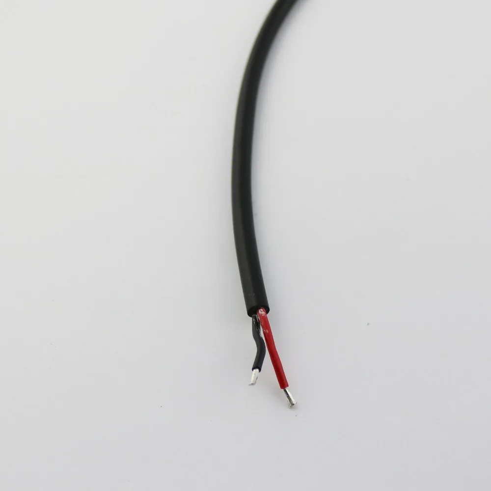 10 шт. CCTV DC разъем питания 5 мм x 2 1 штекер с кабелем 18AWG 1.5ft/50 см |