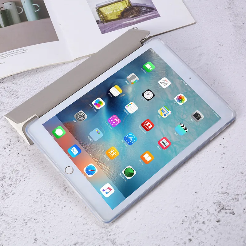 Чехол для iPad 2/3/4 Mini 1/2/3/4/5 мягкая задняя крышка из искусственной кожи умный чехол