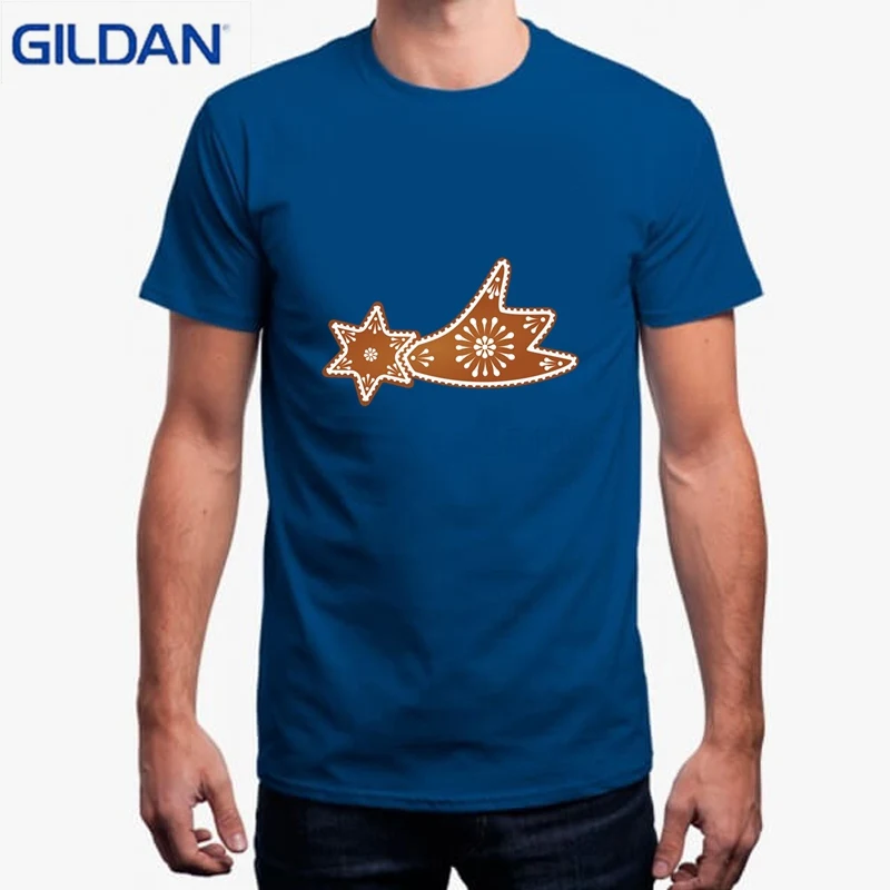 Для мужчин майка мода хип-хоп одежда Camisetas Рождество звезда коричневый футболка