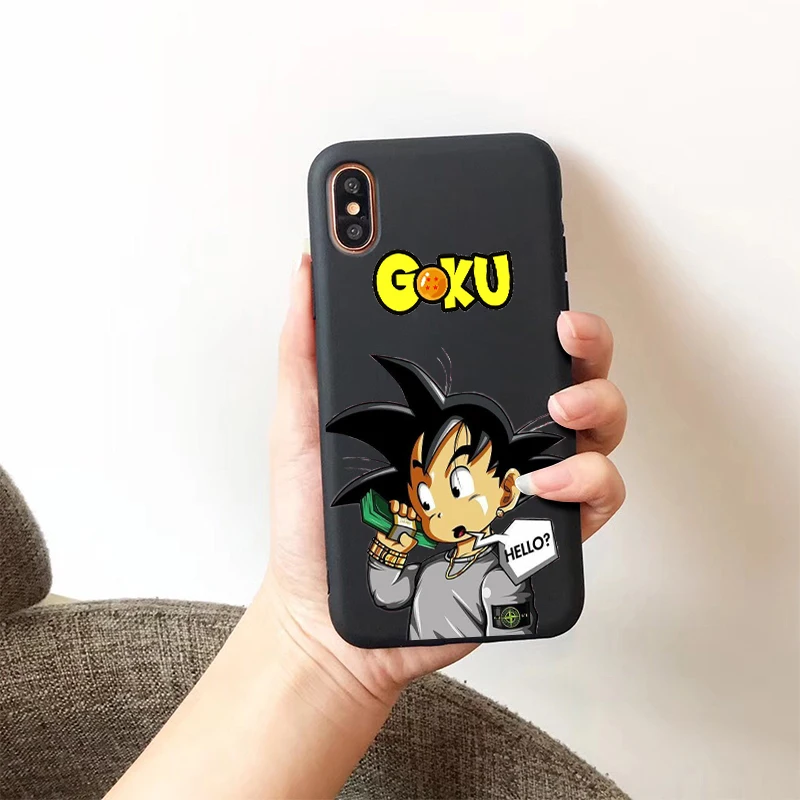 Dbz Dragon Ball Z Супер Гоку мягкий силиконовый карамельный цвет чехол для телефона для iPhone 11 pro X XR XS MAX 6 7 8 plus 6s TPU
