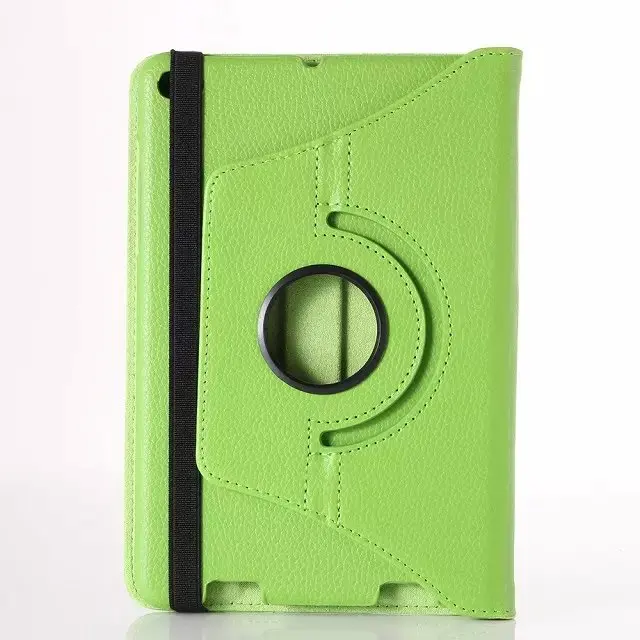 green Чехол для Xiaomi Mi Pad 2 7,9 дюймов, высокое качество, кожа, вращающийся на 360, чехол для Xiaomi Mi Pad 3 с подставкой и держателем+ стилус - Цвет: green