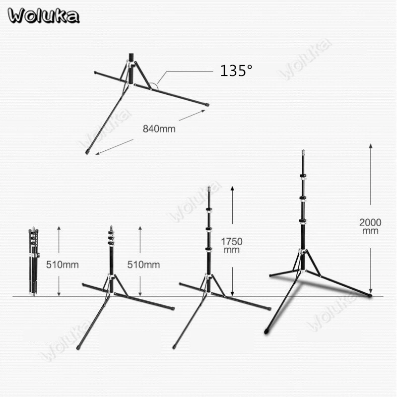 Портативный штатив для фотостудии стойка софтбоксветильник светодиодный