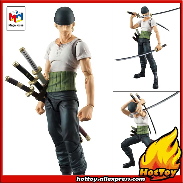 100% оригинальная экшн фигурка Megahouse с переменными героями Roronoa Зоро минувший синий