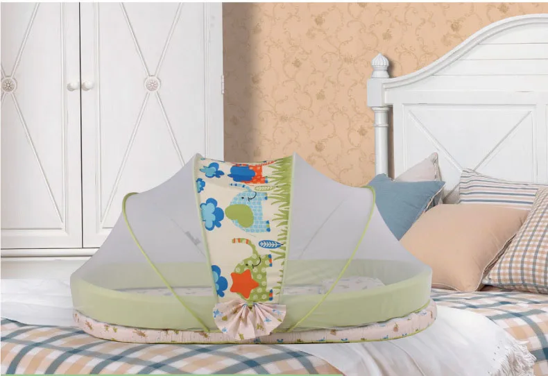 Детская палатка для детей сетчатая сетка от комаров кроватки складная дорожная