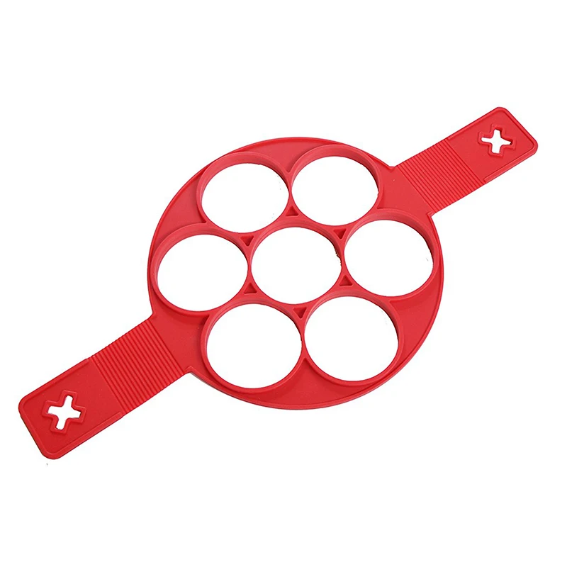 1 шт. 7 отверстий сликоновые не прилипающие яичный пирог Кольцо чайник Кухня