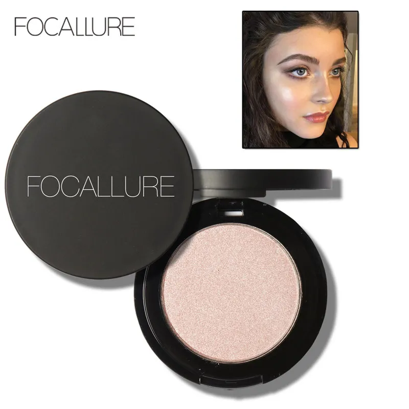 Focallure Новый прессованный блеск для лица макияж бронзер палитра хайлайтер контур