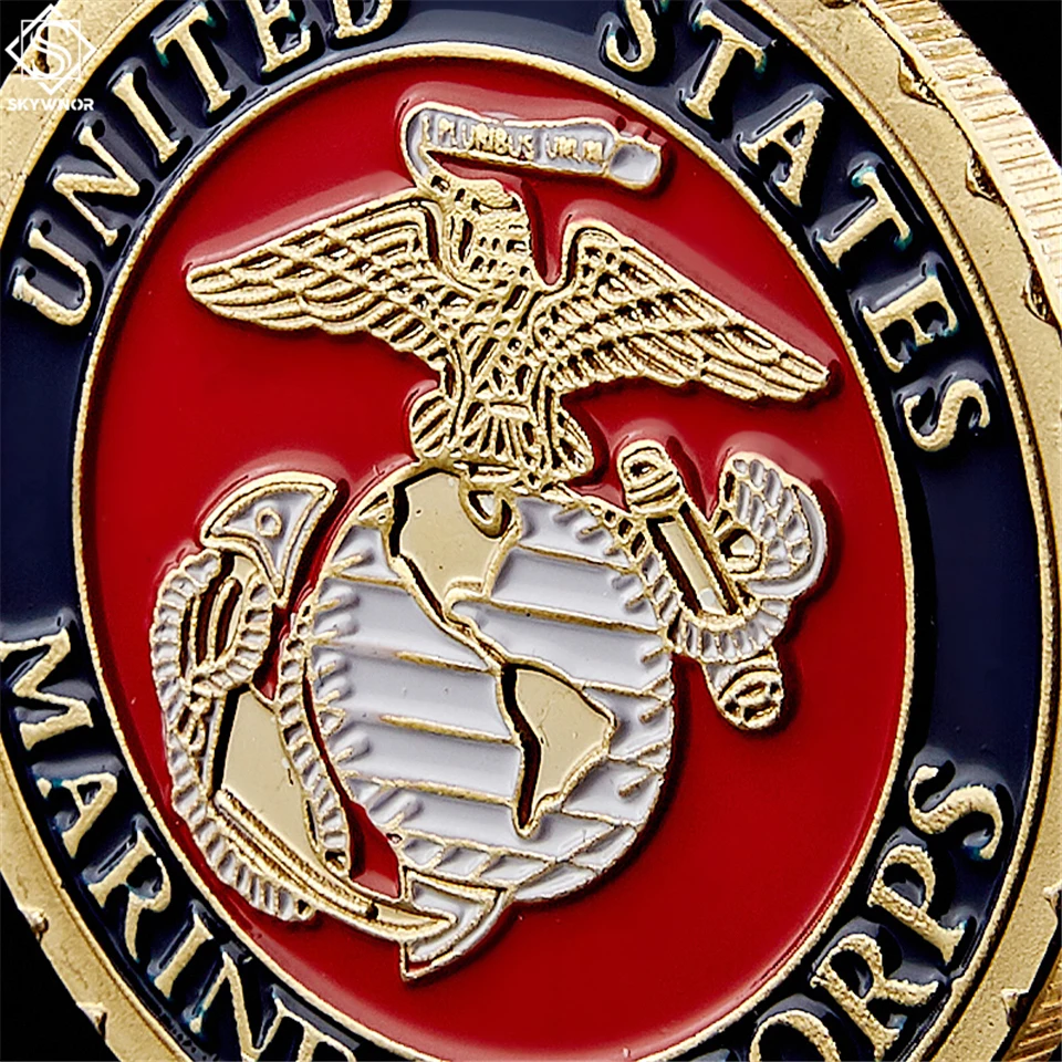 США морской корпус наградная монета Вьетнам с военной символикой медаль жетон