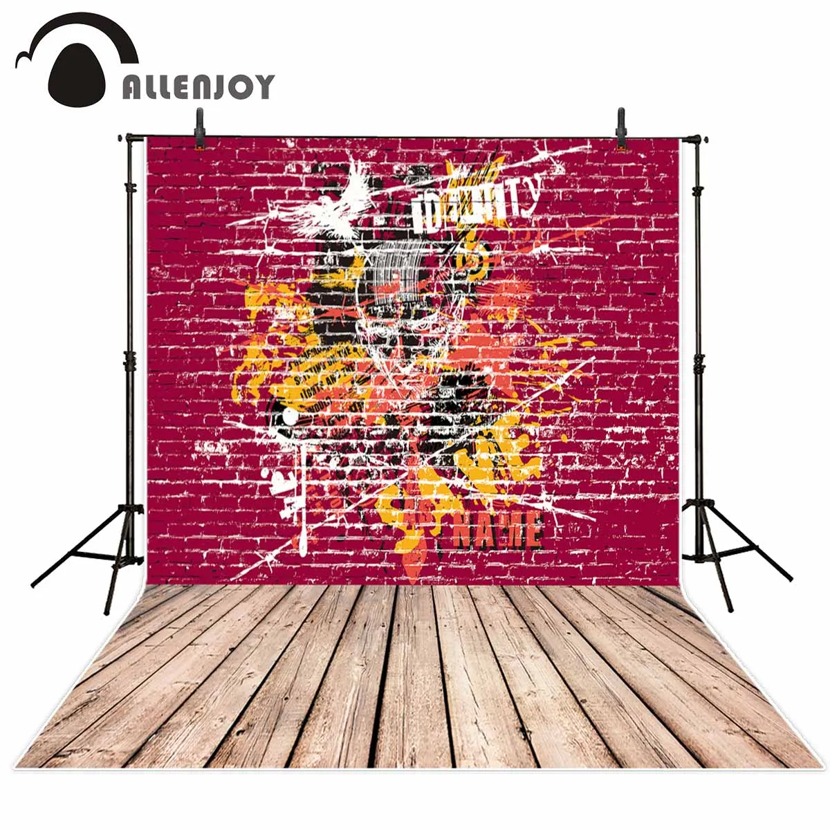 Allenjoy фоны для фотосъемки граффити кирпич красный создан холодная древесина пол