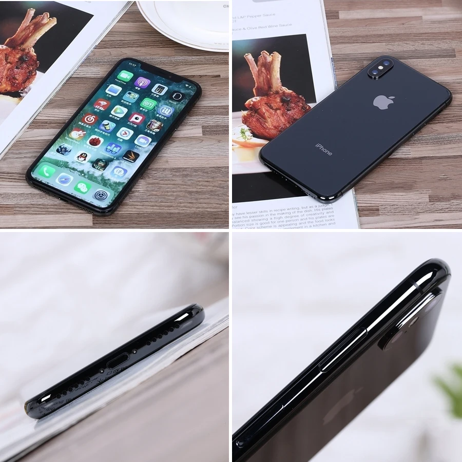 Apple iPhone X 3 ГБ ОЗУ 64 Гб 256 Гб ПЗУ 5," iOS Hexa core 12,0 МП Двойная Задняя камера разблокированный 4G LTE мобильный телефон