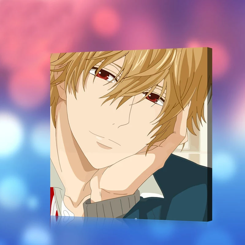 Diy живопись маслом по номерам Волчья девушка и черный принц Модульная картина Ookami