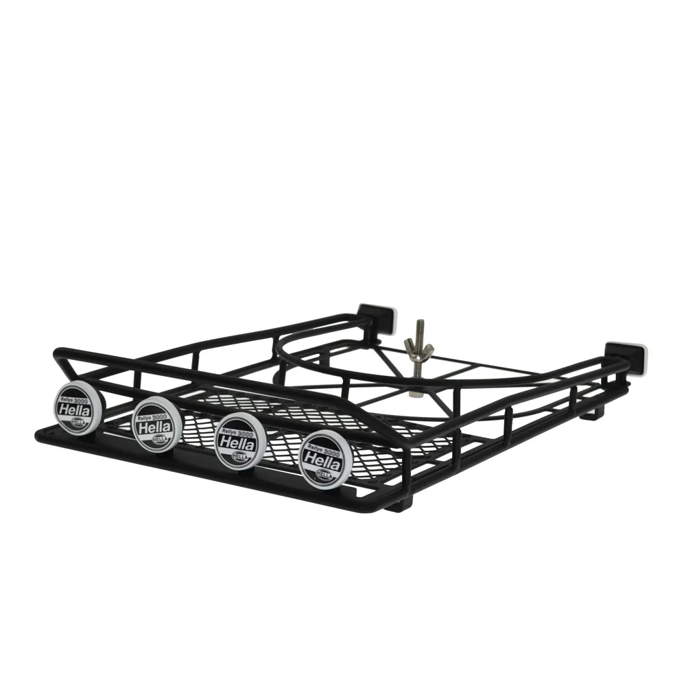 1/10 RC Crawler Metal Roof Rack with 4LED Lights for SCX10 II 90046 90047 D90 | Игрушки и хобби