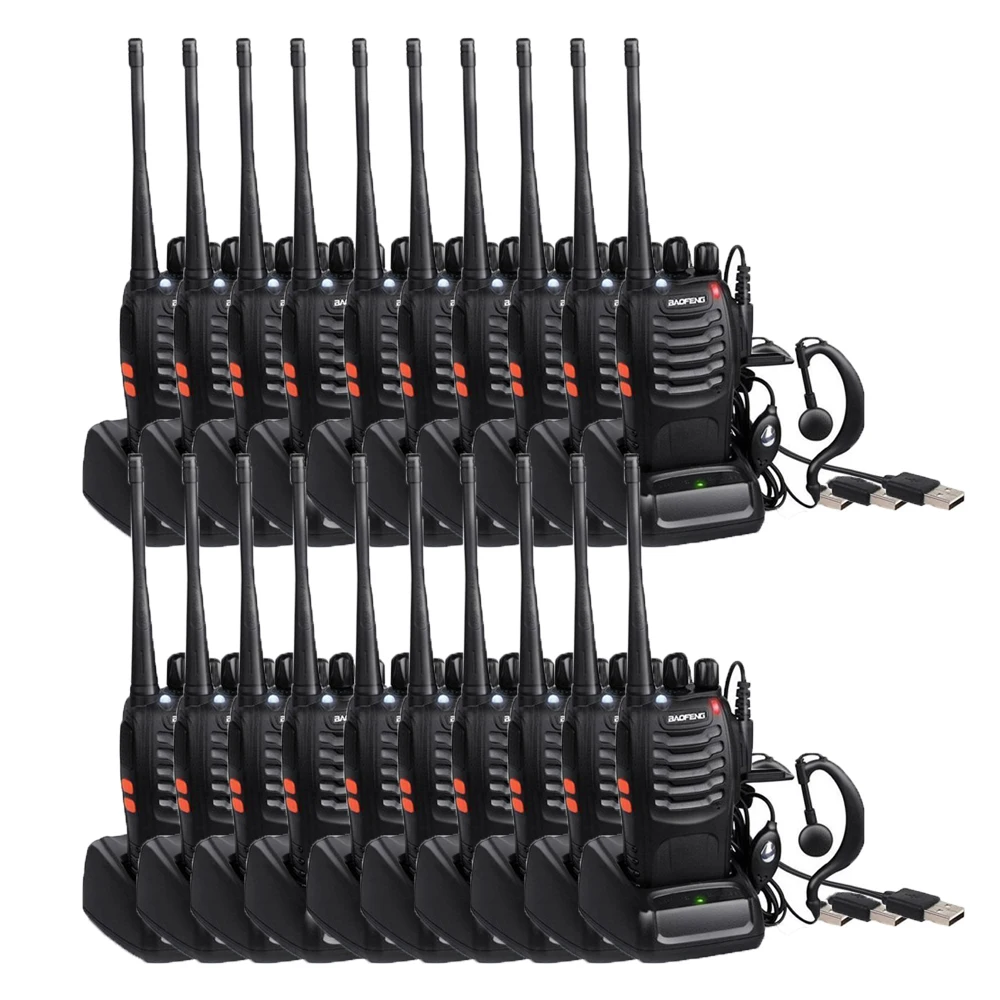 

Оптовая продажа 20 шт./лот Baofeng BF-888S Walkie Talkie 5W USB Charger