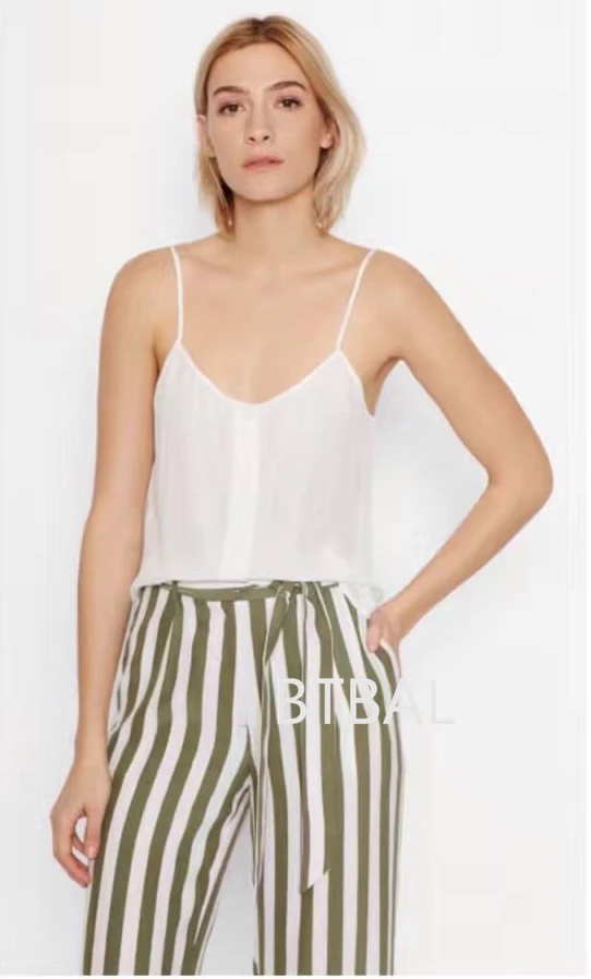 3 вида цветов EQ 100% шелк Однотонный женский топ на пуговицах без рукавов|button camisole|top