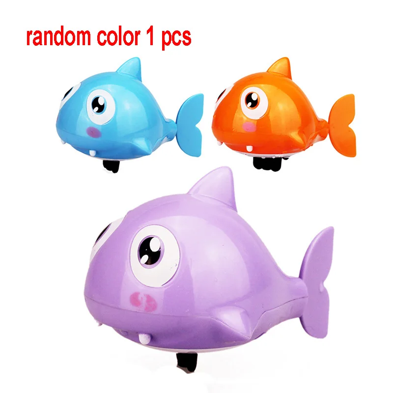 1pcs random Детские игрушки для купания, черепаха, дельфин, крокодил, плавающая вода, заводная цепь, Детские Классические игрушки - Цвет: 1pcs random