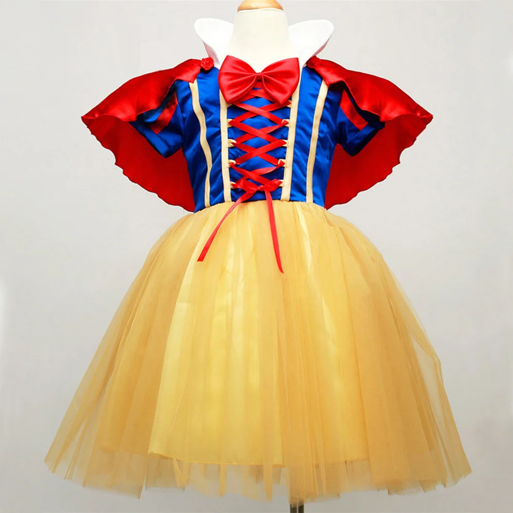 Рождество для маленьких девочек снег белое платье + красная накидка заколка