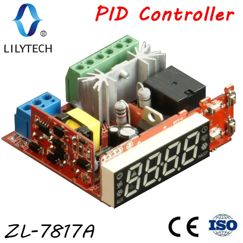ZL-7817A PID регулятор температуры, PID термостат, 100-240Vac источника питания, CE, ISO, Lilytech