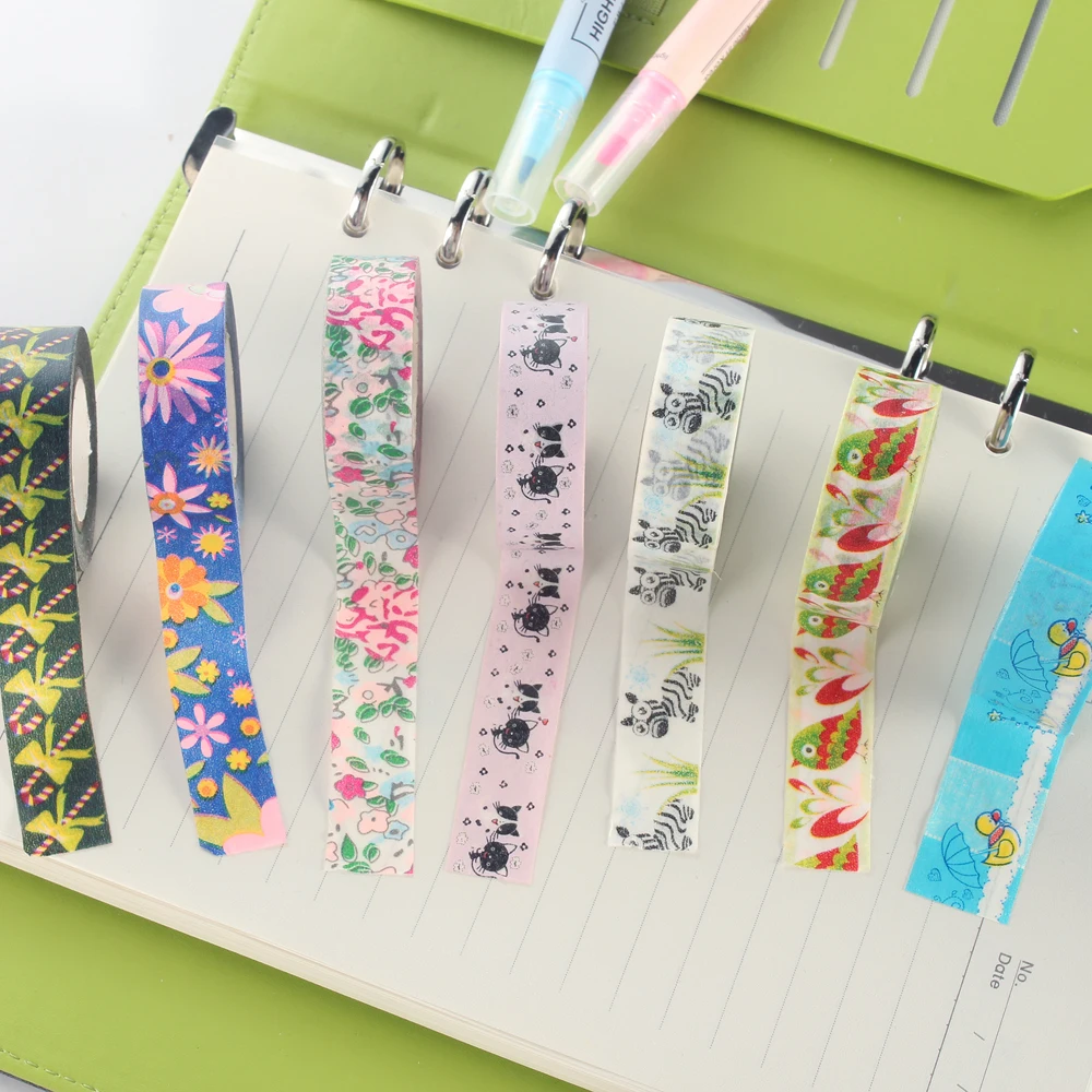 Новинка японская декоративная клейкая лента для дневника канцелярские