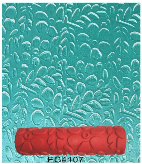 10 дюймовый резиновый ролик для краски с узорами инструменты окраски стен без