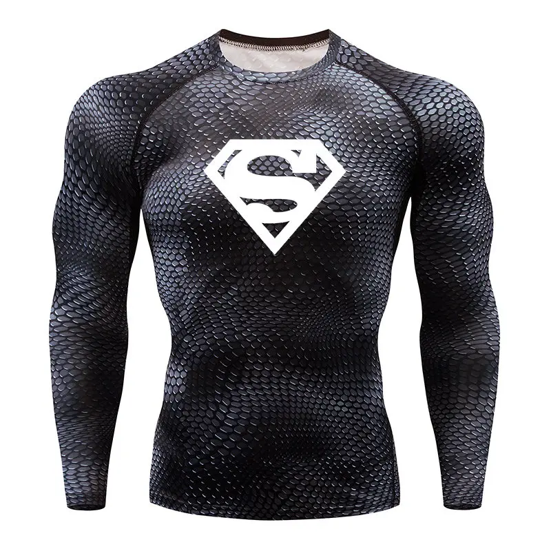 17 Мужская футболка для бега Gorilla Snake gym одежда для фитнеса Топ Рашгард одежда для футбола быстросохнущая спортивная мужская рубашка - Цвет: 17