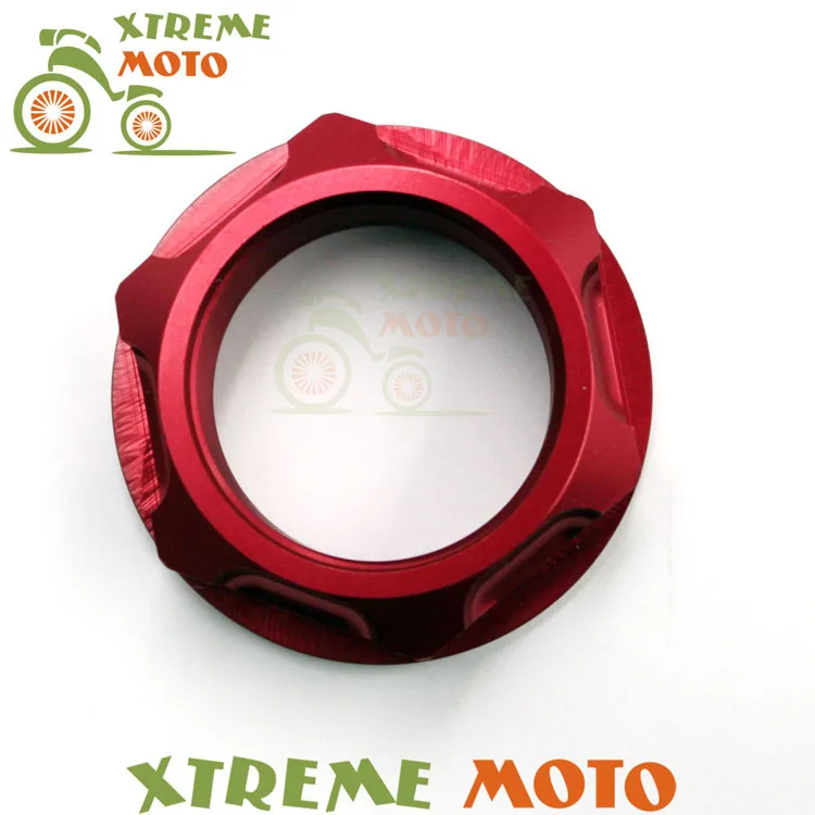 Красная заготовка с ЧПУ рулевой стержень гайка для Honda CR125 R 250R CRF250R 250X 450R 450X