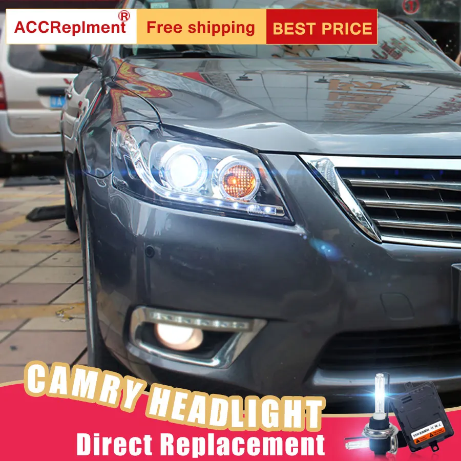 2 шт. светодиодный ные фары для Toyota Camry V1 2009 2011 Автомобильные ангельские глазки