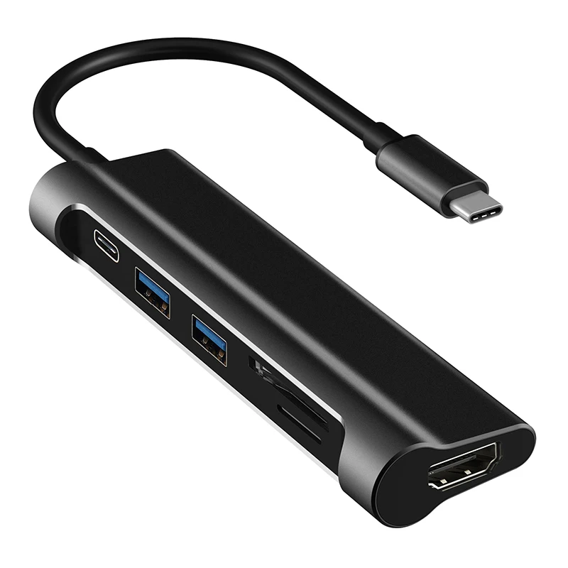 Jckel USB C HUB 3 1 к HDMI SD/TF кардридер Type зарядный порт 2 0 концентратор адаптер для MacBook Pro
