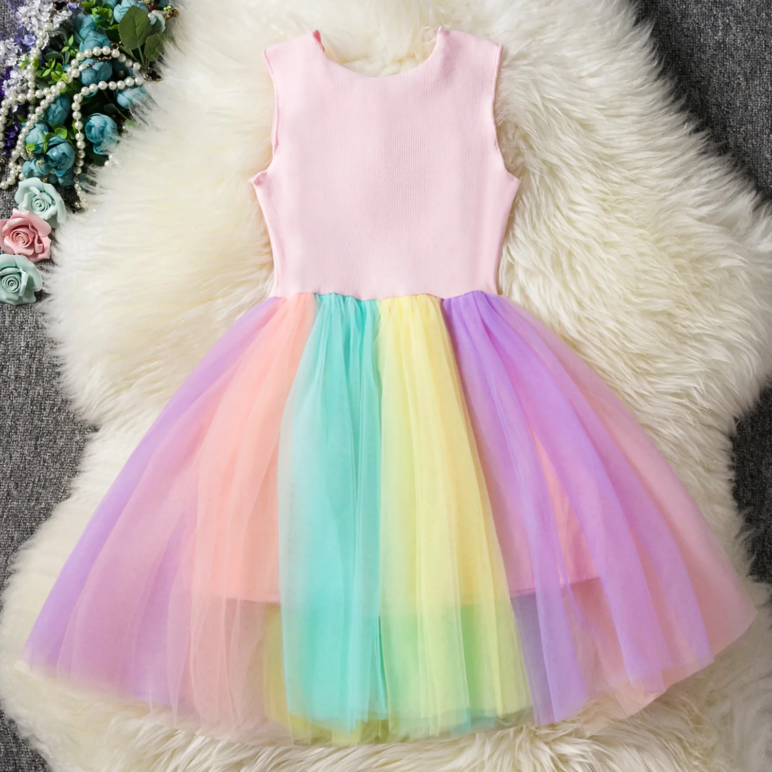 Girl's Queen unicorns dress children's princess performance | Детская одежда и обувь