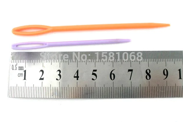 20 шт. микс разноцветных Пластик Вязание игл 1 набор 7 см 9,5 см