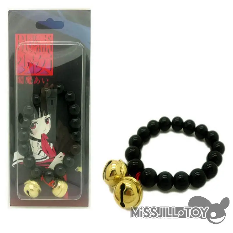 Аниме Jigoku Shoujo Hello GIRL Enma Ai Косплей Черный Браслет Из Бисера модный браслет