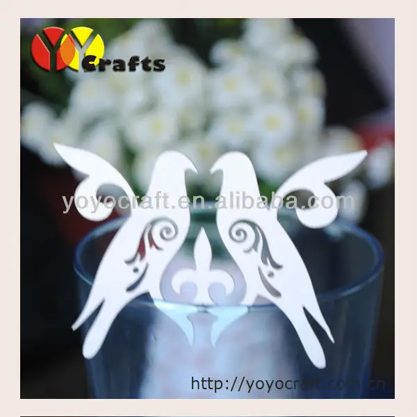 

Wedding Decoration Love Bird shape Laser Cutting place card