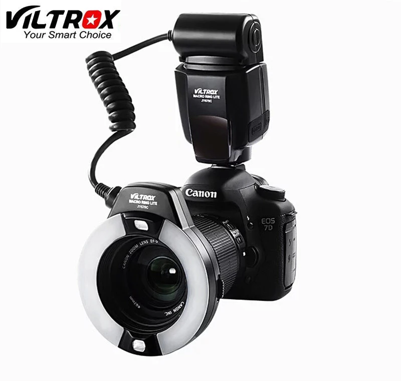 Viltrox JY-670C Камера крупного плана Макросъемка кольцо TTL вспышка Speedlite для Canon 750D 650D 600D 550D 60D 700D 70D 7D 5D II III