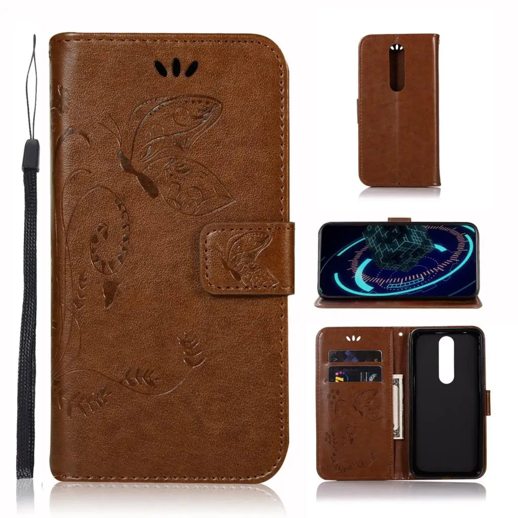 Case for Nokia X5 TA-1112 TA-1120 Leather Flip Cover Wallet 5.1 Plus TA-1109 TA-1105 TA-1108 Mobile Phone Bag | Мобильные телефоны