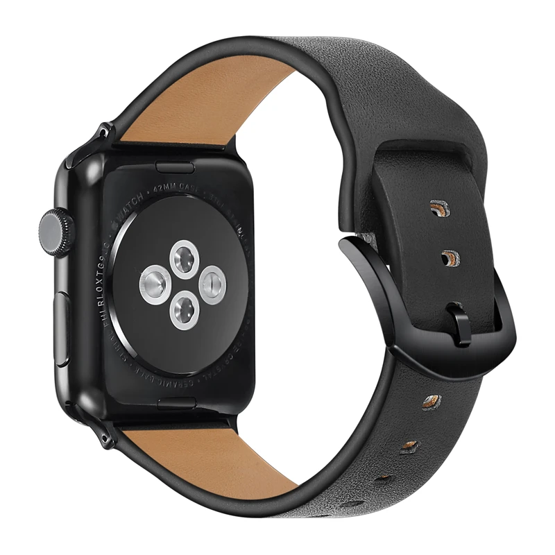 Ремешок для Apple watch band 42 мм 38 из натуральной кожи петля correa iwatch 44 40 4/3/4 2/1 Аксессуары
