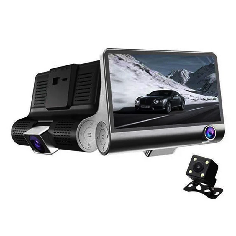 Dash камера 1080P DVR Автомобильная Full HD dvr 3 в 1 WDR g сенсор циклическая запись и