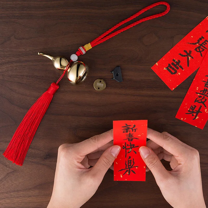 Оригинальная латунная Тыква Tongshifu на удачу с золотым покрытием из ПВД милая