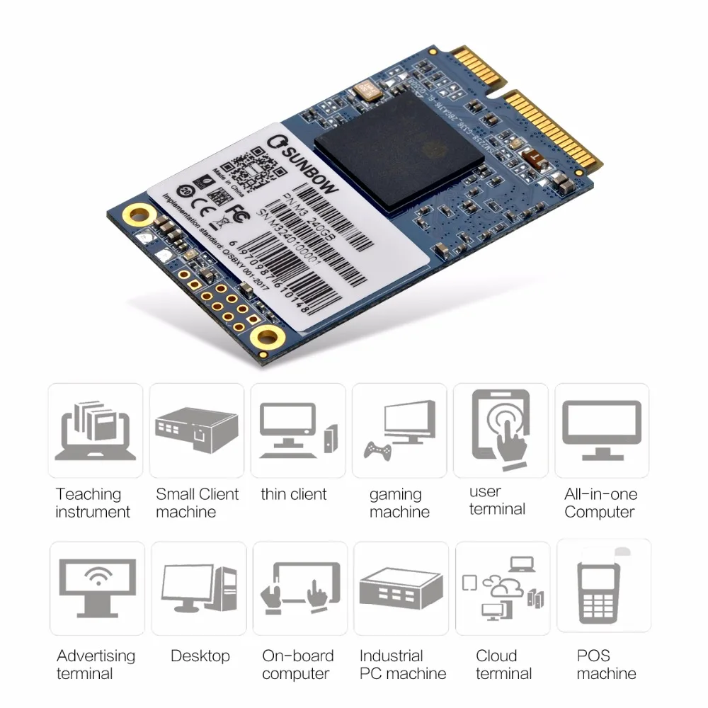 TC-SUNBOW MSATA 3 SSD 60GB 120GB 240GB твердотельный жесткий диск для настольных ПК, ПК, MacPro, подарок бесплатно