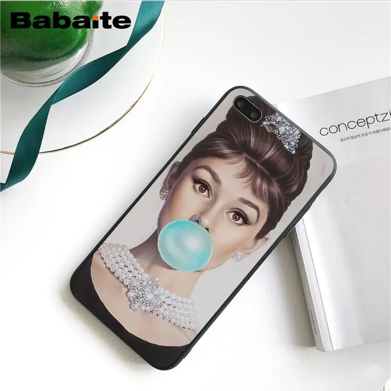 Babaite Известный Элегантный чехол для телефона Одри Хепберн для iphone 11 Pro 11Pro Max 8 7 6 6S Plus X XS MAX 5 5S SE XR