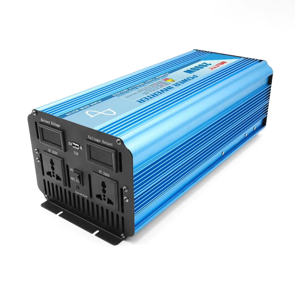 2000 Вт Чистая Синусоидальная волна постоянного тока 48 В переменного 220 солнечный